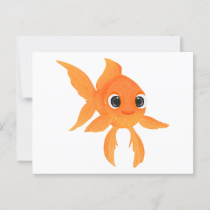 Cute goldfish postcard