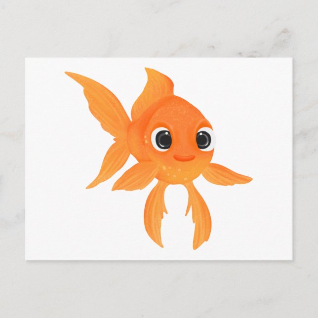Cute goldfish postcard (Front)