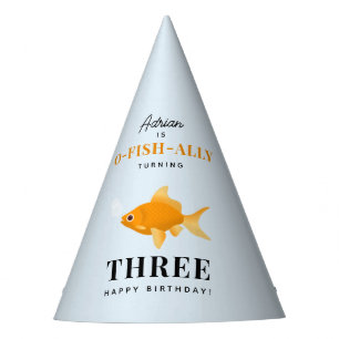 Cute Goldfish Swimming Water Kids Birthday Party Party Hat
