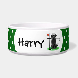 Cute Golf Black Labrador Retriever Dog