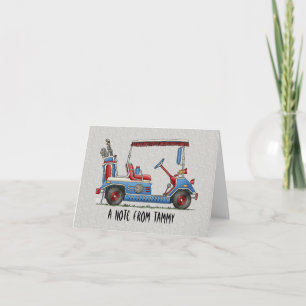 Cute Golf Cart Card