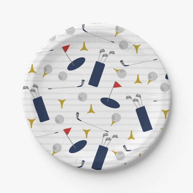 Cute Golf paper plates (Front)