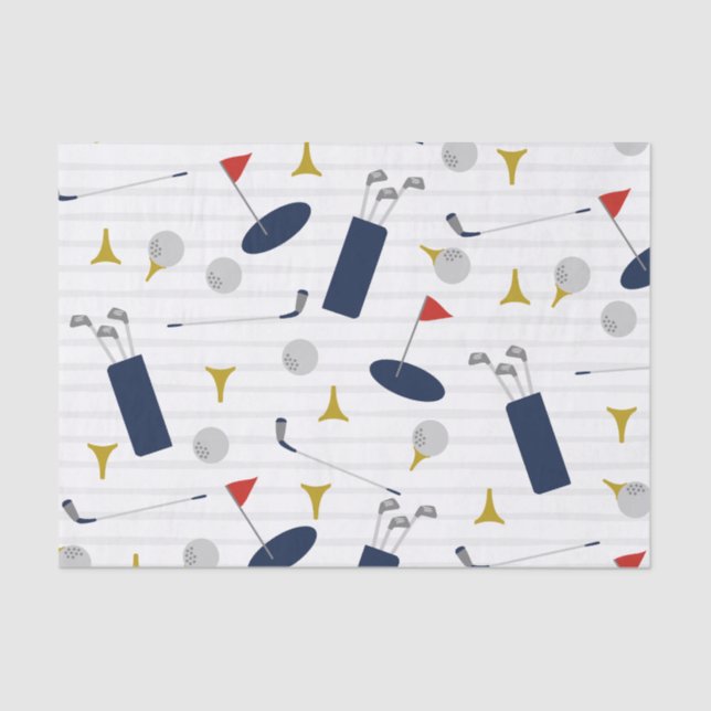 Cute Golf tissue paper (Front)