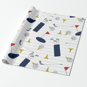 Cute Golf wrapping paper