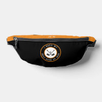 Cute Golfer Humour Funny Golf Club Black Orange Fu