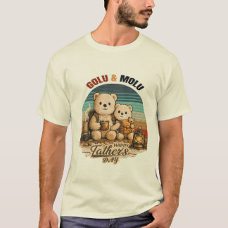 Cute Golu Father’s Day Bear Family T-Shirt