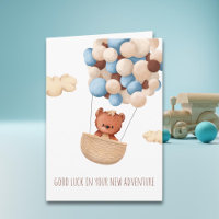 Cute Good Luck Bear Balloons Farewell