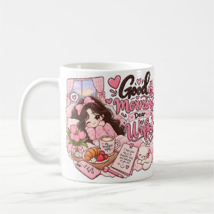Cute "Good Morning Dear Wifey" Coffee Mug