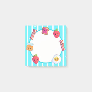 Cute Good  Morning Delicious  Breakfast  Post-it Notes