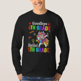 Cute Goodbye 4th Grade Hello 5th Grade Dabbing Uni T-Shirt