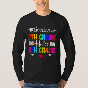 Cute Goodbye Seventh Grade Crew Hello 8th Grade Sq T-Shirt