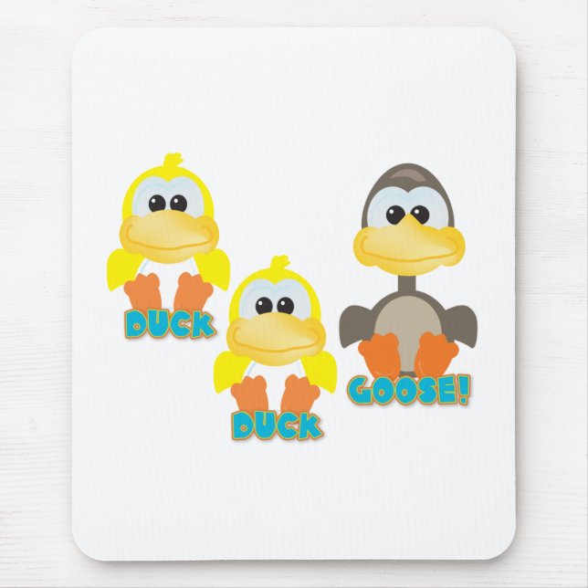 Cute Goofkins duck duck goose Mouse Pad (Front)