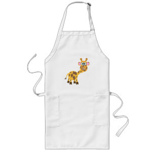 Cute Goofkins giraffe Long Apron