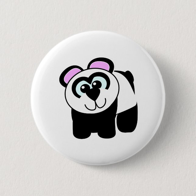 Cute Goofkins panda 6 Cm Round Badge (Front)