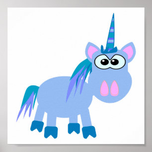 Cute Goofkins unicorn Poster