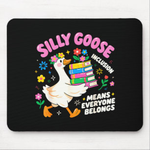 Cute Goose Inclusion Everyone Belongs Teacher Gift Mouse Pad