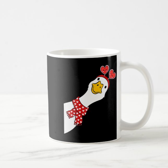 Cute Goose Xoxo Be Mine Happy Valentine's Day Wome Coffee Mug (Right)