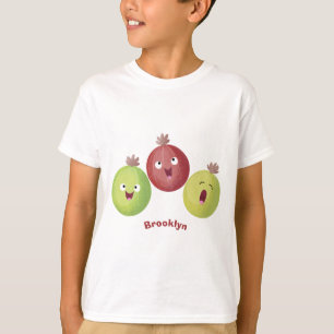 Cute gooseberry trio singing cartoon T-Shirt
