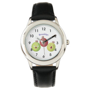 Cute gooseberry trio singing cartoon watch