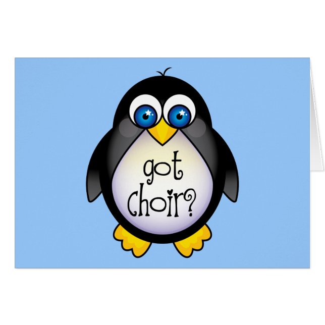 Cute Got Choir Penguin Gift (Front Horizontal)