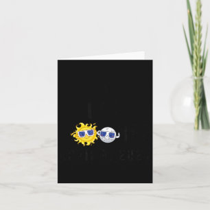 Cute Got Mooned Total Solar Moon Card