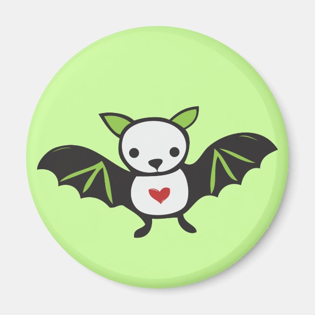 Cute Goth Bat Magnet (Front)