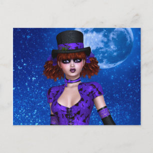 CUTE GOTH EMO GIRL POSTCARDS