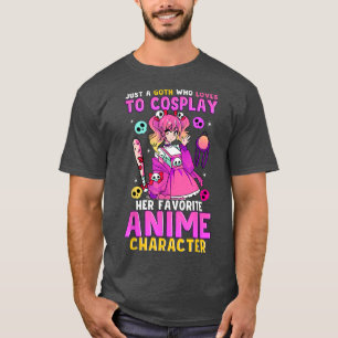 Cute Goth Girl Love To Cosplay Anime Pastel Goth C T-Shirt