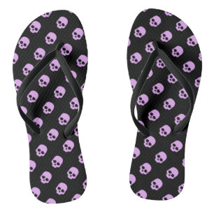 Cute Goth Pink Skulls Thongs