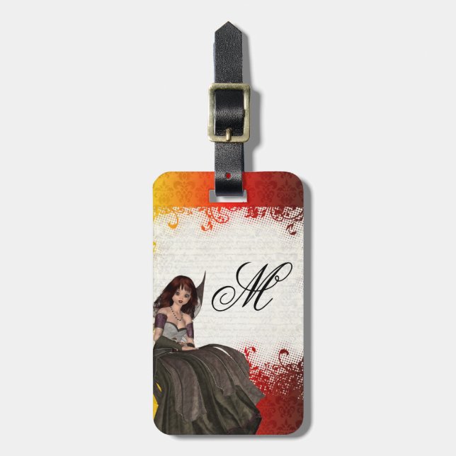 Cute Gothic fairy Luggage Tag (Front Vertical)