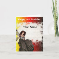 Cute Gothic fairy sweet sixteen birthday