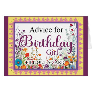 Cute Gothic Garden Sugar Skull Advice Card