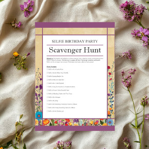 Cute Gothic Garden Sugar Skull _ Scavenger Hunt