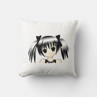 Cute Gothic Girl Cushion