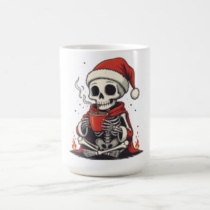 Cute Gothic Skeleton Santa Cocoa - Christmas shirt Coffee Mug