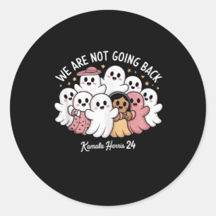 Cute Gouts We Are Not Going Back Kamala Harris Tan Classic Round Sticker