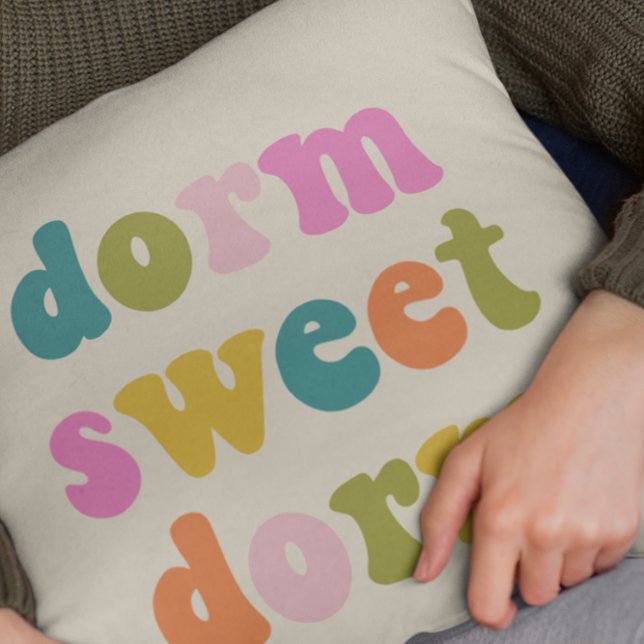 Cute Graduation Gift Colourful Dorm Quote  Cushion (Creator Uploaded)