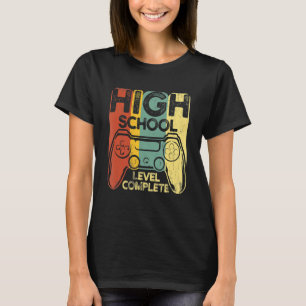 Cute Graduation High School Level Complete Senior T-Shirt