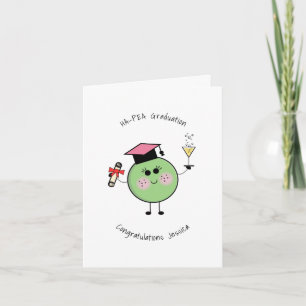 Cute Graduation Pea Card
