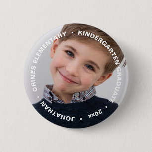 Cute Graduation Photo 6 Cm Round Badge