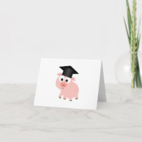 Cute Graduation Pig