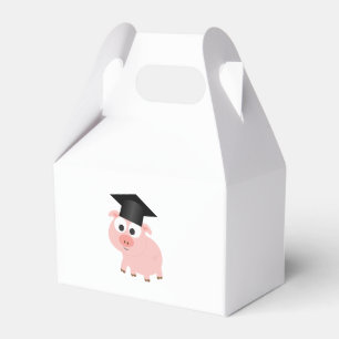 Cute Graduation Pig Favour Box