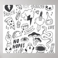 Cute Graffiti: Doodle Art Set.