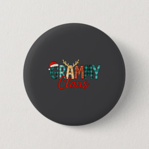 Cute Grammy Claus Christmas For Grandma Santa Hat 6 Cm Round Badge