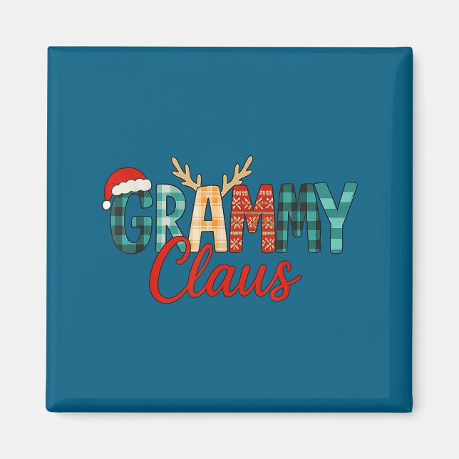 Cute Grammy Claus Christmas For Grandma Santa Hat  Magnet (Front)