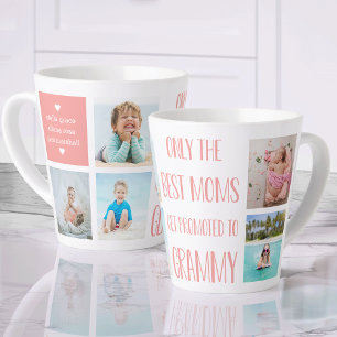 Cute Grammy Grandchildren Photo & Name Latte Mug