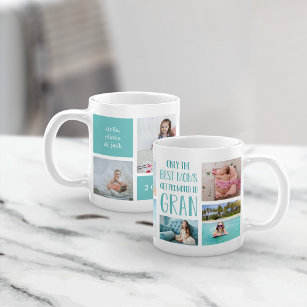 Cute Gran Grandchildren Photo Collage Coffee Mug