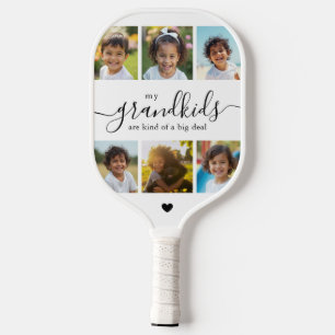 Cute Grandkids Photo Collage for Grandma Pickleball Paddle