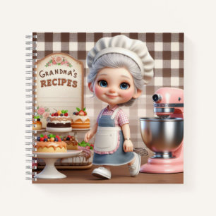 Cute Grandma and Dessert Recipes Notebook