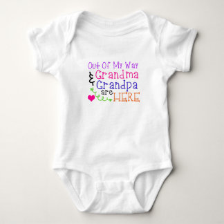 Cute Grandma and Grandpa Baby Bodysuit
